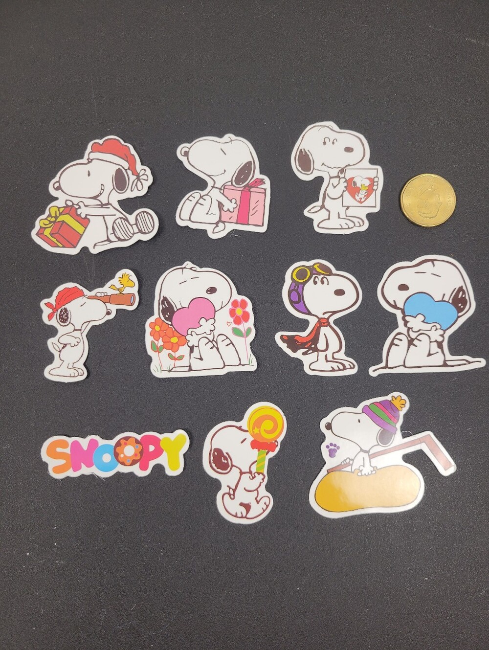 3/$20 10pcs Lot Snoopy Waterproof Stickers #002